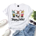 thumbnail image 2 of JeashCHAT Easter Clothes for Women Bunny Rabbit Egg Gnome Print Fashion Women Easter Bunny Print Short-Sleeved Round Neck Novelty Graphic Tops, 2 of 3