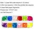 thumbnail image 6 of SPRING PARK Star Flakes Nail Art Sequins Paillette Confetti Holographic Laser Shining Gel Colorful Nails Decoration DIY Acrylic Nail Supplies Manicure Tips, 6 of 7