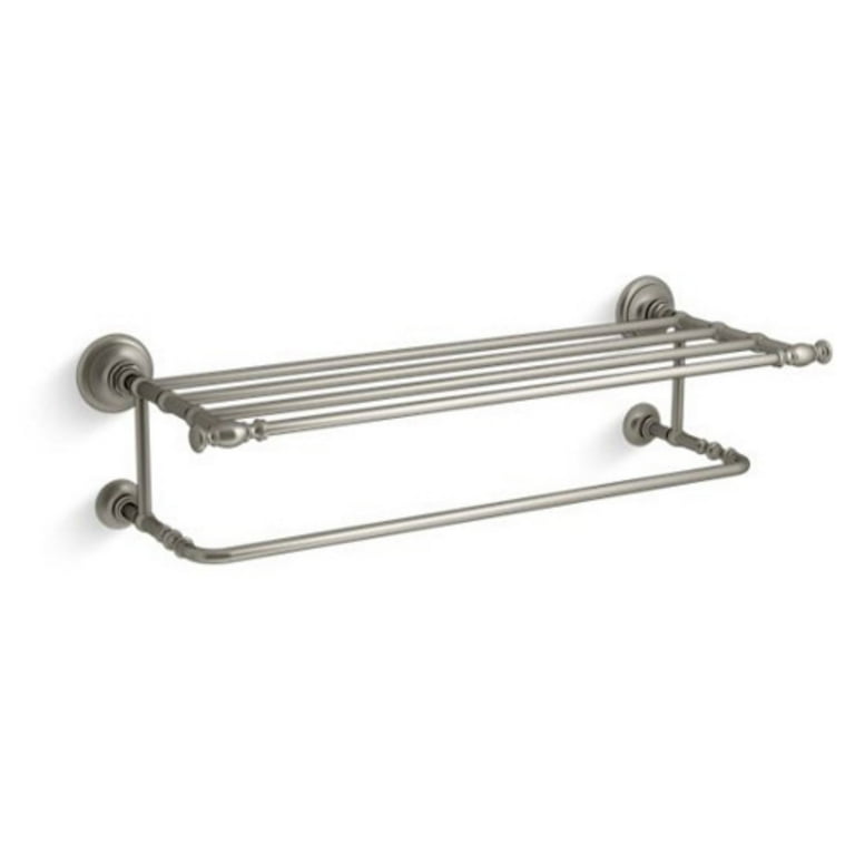Artifacts Hotelier Towel Rack in Vintage Nickel Artifacts Hotelier Towel Rack in Vintage Nickel