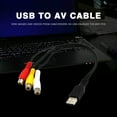 thumbnail image 2 of 1.5M Audio Cables USB To 3 RCA Stereo Cords AV TV Adapter Cord Cable Video Set-top Box TV Game Consoles, 2 of 5