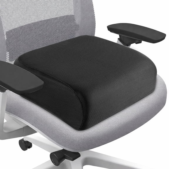 Kaipara Extra Thick Chair Cushion for Office Chair, 6" Booster Seat Cushion for Height Increase & Pain Relief, High Resilience Foam Seat Cushion with Non-Slip Bottom, Strap & Handle, 18 x 16 x 6 inch