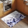 thumbnail image 2 of Purple Blooms Floral Entryway Rug 2'x3'&nbsp; Non Slip Front Door Mats, Farmhouse Spring Flowers Botanical Entrance Rugs Indoor Outdoor Carpet, Washable Floor Mats Small Area Rug for Bedroom Kitchen, 2 of 8