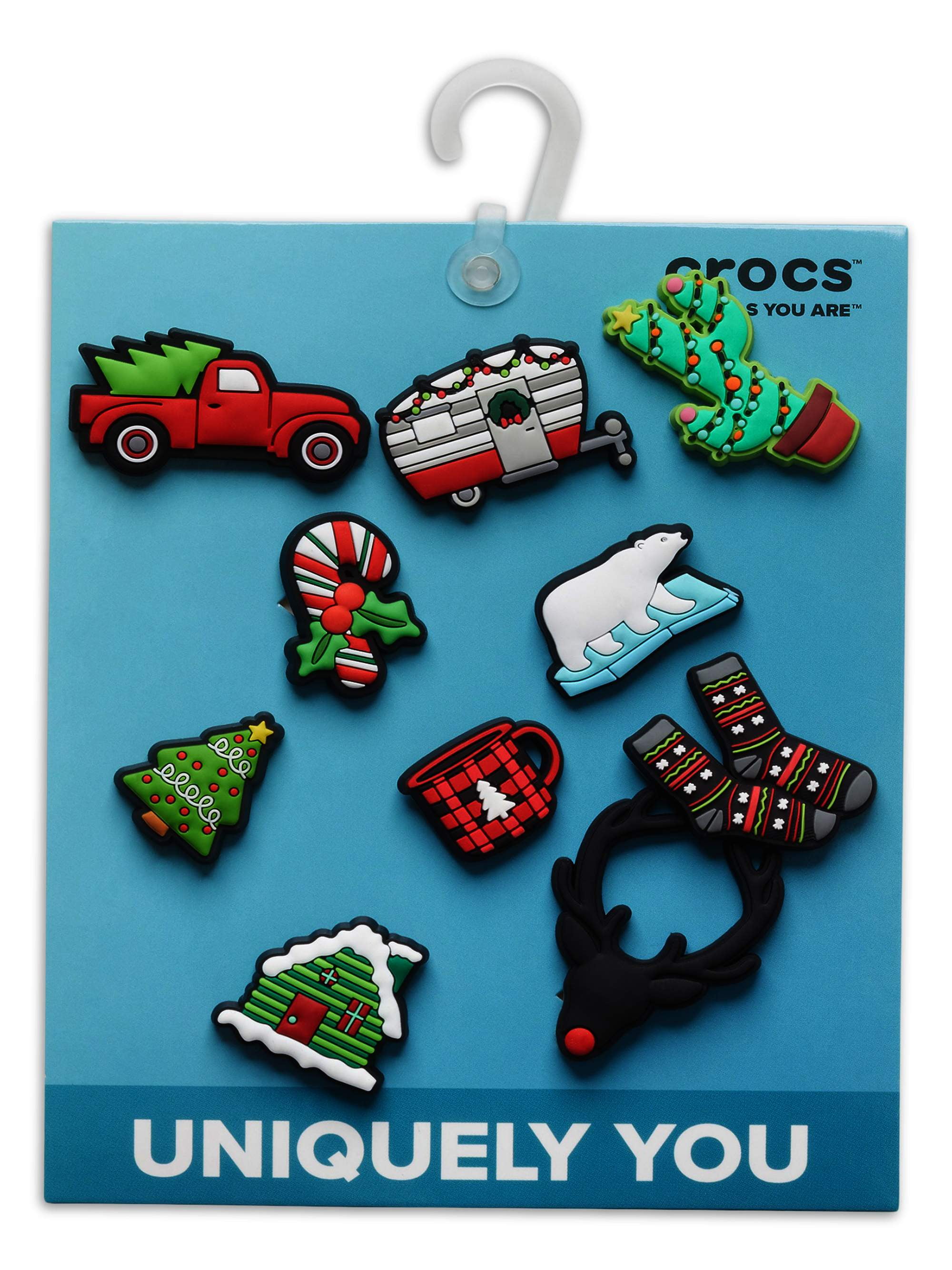 Crocs Holiday 10 Pack Personalize with Jibbitz for Crocs (Kids