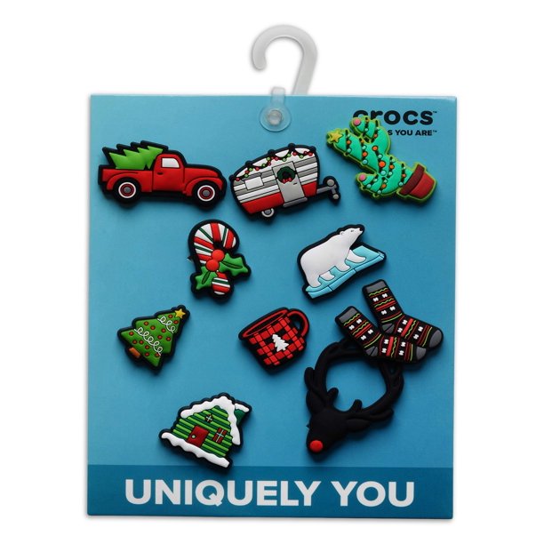Crocs Holiday 10 Pack Personalize with Jibbitz for Crocs (Kids)