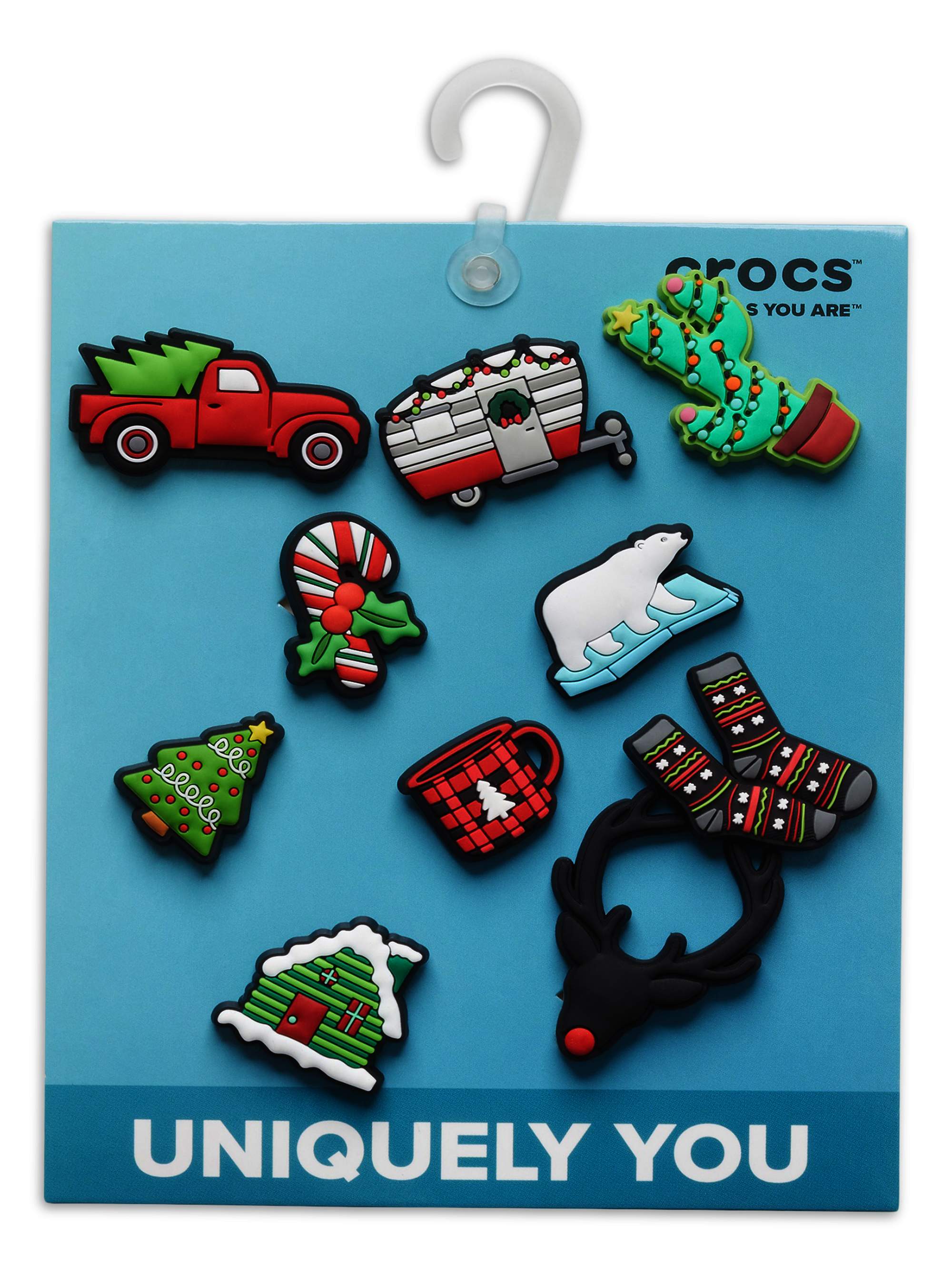 Crocs Holiday 10 Pack - Personalize with Jibbitz for Crocs (Kids 