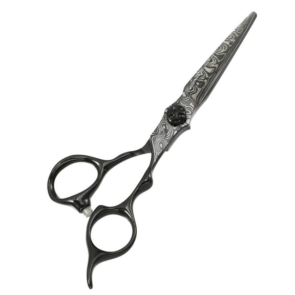 Unique Bargains Hair Scissors Hair Cutting Scissors Barber Thinning Scissors Stainless Steel Razor Black