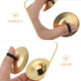 thumbnail image 3 of COMPUKAS Set of 4 Small Hand Cymbals Assorted Colors Performance Accessories for Music Shows and Events, 3 of 8