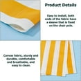 thumbnail image 4 of Tela de repuesto para silla de playa, 115 cm x 43,5 cm. Tela de repuesto para silla de playa, rayas naranjas y blancas. Lona de repuesto para silla de salón., 4 of 9