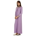 thumbnail image 5 of MeMoi Women's Modest Lace Cuff and Shoulder Accent Ankle Length Nightgown - Womens - Female, 3X, Lavender, 5 of 5