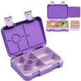 thumbnail image 2 of DJN Home & Garden Double Buckle Compartment Deepens Sealed Lunch Box Color Square Lunch Box，Plastic Box With 5 Compartments, 2 of 8