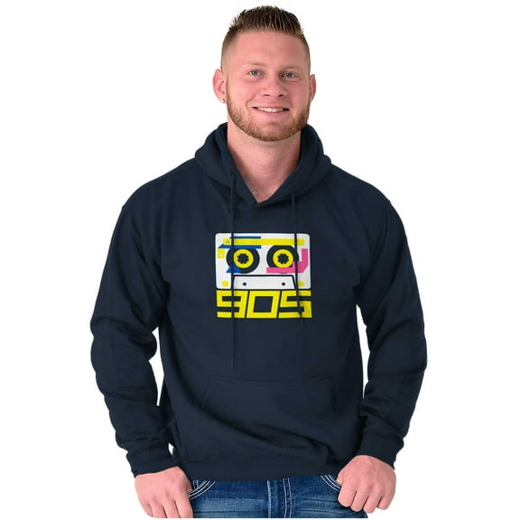 Retro Nineties Colorful Cassette Tape Hoodie Sweatshirt Women Men Brisco Brands S