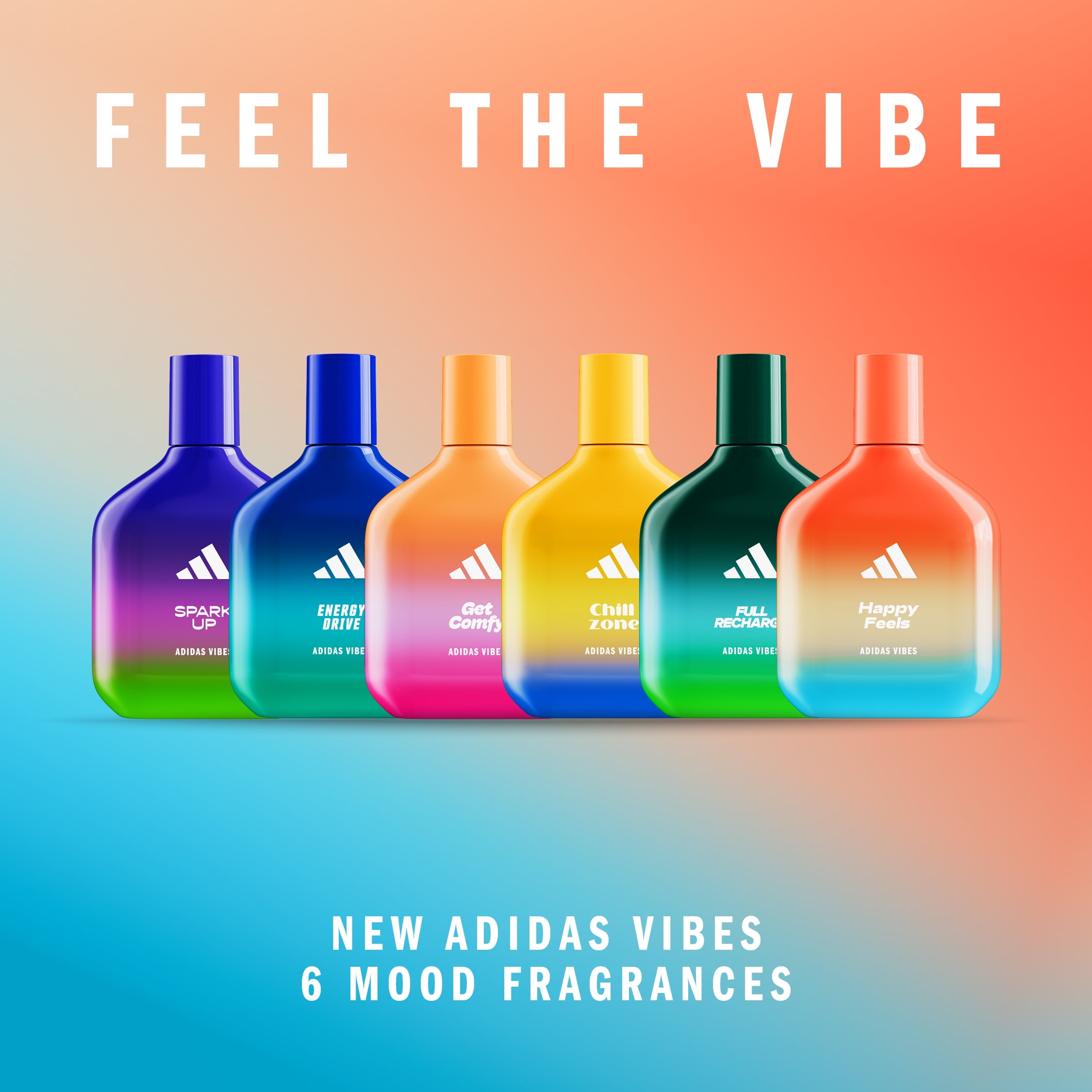 Adidas Vibes Happy Feels Eau de Parfum, Long Lasting Fragrance