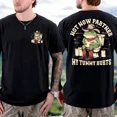 thumbnail image 3 of "Not Now Partner, My Tummy Hurts" T-Shirt – Cowboy Frog Meme Tee, Funny Unhinged Gen Z Graphic Shirt, Soft Cotton Unisex Humor Top, 3 of 7