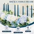thumbnail image 3 of 12 velas cónicas LED sin llama, color azul marino, de 28 cm, de CHENGU, 3 of 7