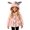 Pink, variant on Girls Winter Hooded Coat Bunny Ear Button Up Fuzzy Coat with Bag Cute Fuzzy Outerwear, Kids Long Sleeve Warm Fall Jacket White 0-1Years