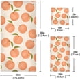 thumbnail image 3 of 3 Piece Bath Towel Set, Soft Highly Absorbent Bathroom Towels Pink Peaches Towels Fashion Print Quality Towels (Set of 3, 1 Bath Towel, 1 Hand Towel & 1 Washcloth) Washcloth Gift, 3 of 7