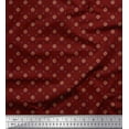 thumbnail image 1 of Soimoi Silk Fabric Dot & Floral Small Printed Craft Fabric by The Yard 42 Inch Wide, 1 of 3