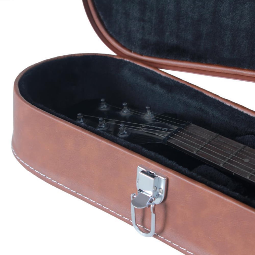 Electric Guitar Storage Case Hard Container Lockable String Instrument Storage Protective Box