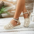 thumbnail image 4 of IUJSOY Espadrilles for Women Wedge Sandals Size 8, 4 of 6