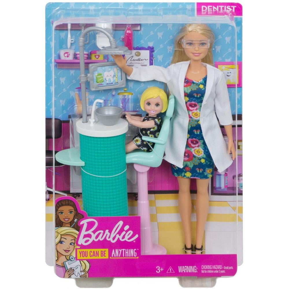 Amazon.com: Barbie Dentist with Brunette Fashion Doll with