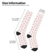 thumbnail image 5 of Daiia Sports Socks Floral Strawberr Printed Novelty Crew Socks for Men Women Knee High Socks Cotton Socks Soft & Breathable Support Unisex Socks, 5 of 9