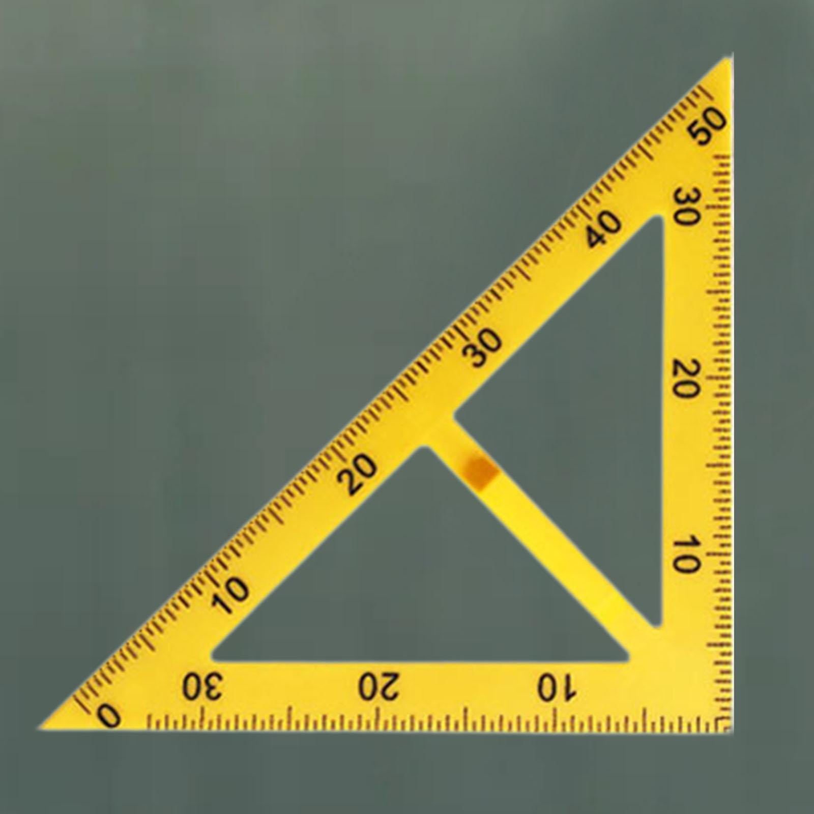 Règle Géométrie Grand Format Pour Tableau – Triangle 45°, 60°, Rapporteur, Compas, Grands Chiffres, Pour Enseignants - 4