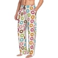 thumbnail image 6 of Naloa Colorful Donuts Pajama Pants Men, PJ Bottoms, Sleep & Lounge Pants-Large, 6 of 6