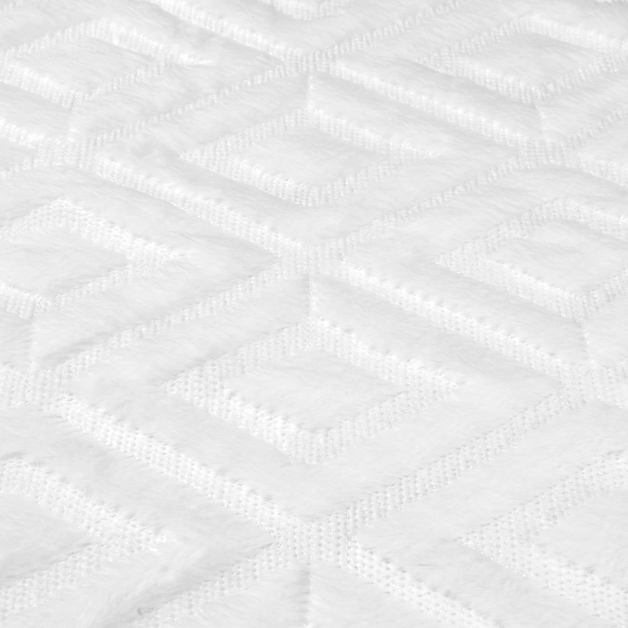 Unique Bargains Shaggy Plush Throw Pillow Covers Couch Pillow Covers (2 Count) White-1 20" x 20"