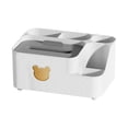 thumbnail image 3 of Porta pañuelos Organizador de mesa para el hogar Servilletero para encimeras Cajonera Blanco L, 3 of 9