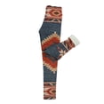 thumbnail image 5 of Women Fleece Lined Leggings Casual Elastic High Waist Fashion Graphic Print Winter Thick Warm Sport Gym Pants(Dark Blue,XL), 5 of 5