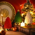 thumbnail image 5 of Christmas Tree With LED Lights LED Christmas Figures For Desktop Resin Tree Christmas Sculptures Holiday Sculptures For Christmas Home Christmas Decoration for Tabletop Red, 5 of 7