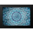 thumbnail image 2 of Kimberly, Allen 14x11 Black Modern Framed Museum Art Print Titled - Teal Kaleidoscope, 2 of 5