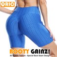 thumbnail image 4 of QRIC Biker Shorts With Pockets for Women TikTok Textured Scrunch Booty High Waist Yoga Leggings Seamless Butt Lift Workout Shorts, 4 of 6