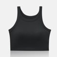 thumbnail image 4 of HaoXianJian Racerback High Neck Longline Sports Bras for Women Basic Sleeveless Yoga Crop Camisoles Top Padded Workout Crop Tank Top with Built in Bra, 4 of 4