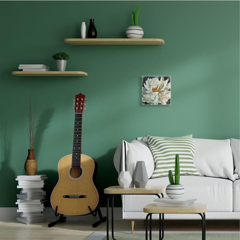 Stupell Industries Organic Blooming White Petals with Rustic Charm Designed by Third and Wall