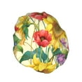 thumbnail image 2 of Balery Sunflower Cornflower Poppy Shower Caps, Double Layer Waterproof Shower Cap, Double Layers Reusable Shower Cap With Soft Comfortable For Long Thick Hair Soft Bath Shower Hair Caps, 2 of 9