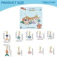 thumbnail image 6 of 10 Pcs Ocean Theme Stitch Markers 10 Styles Starfish/Whale/Shell Alloy Enamel Crochet Stitch Marker Charms Locking Stitch Marker for Knitting Weaving Sewing Accessories Handmade Jewelry for DIY, 6 of 7
