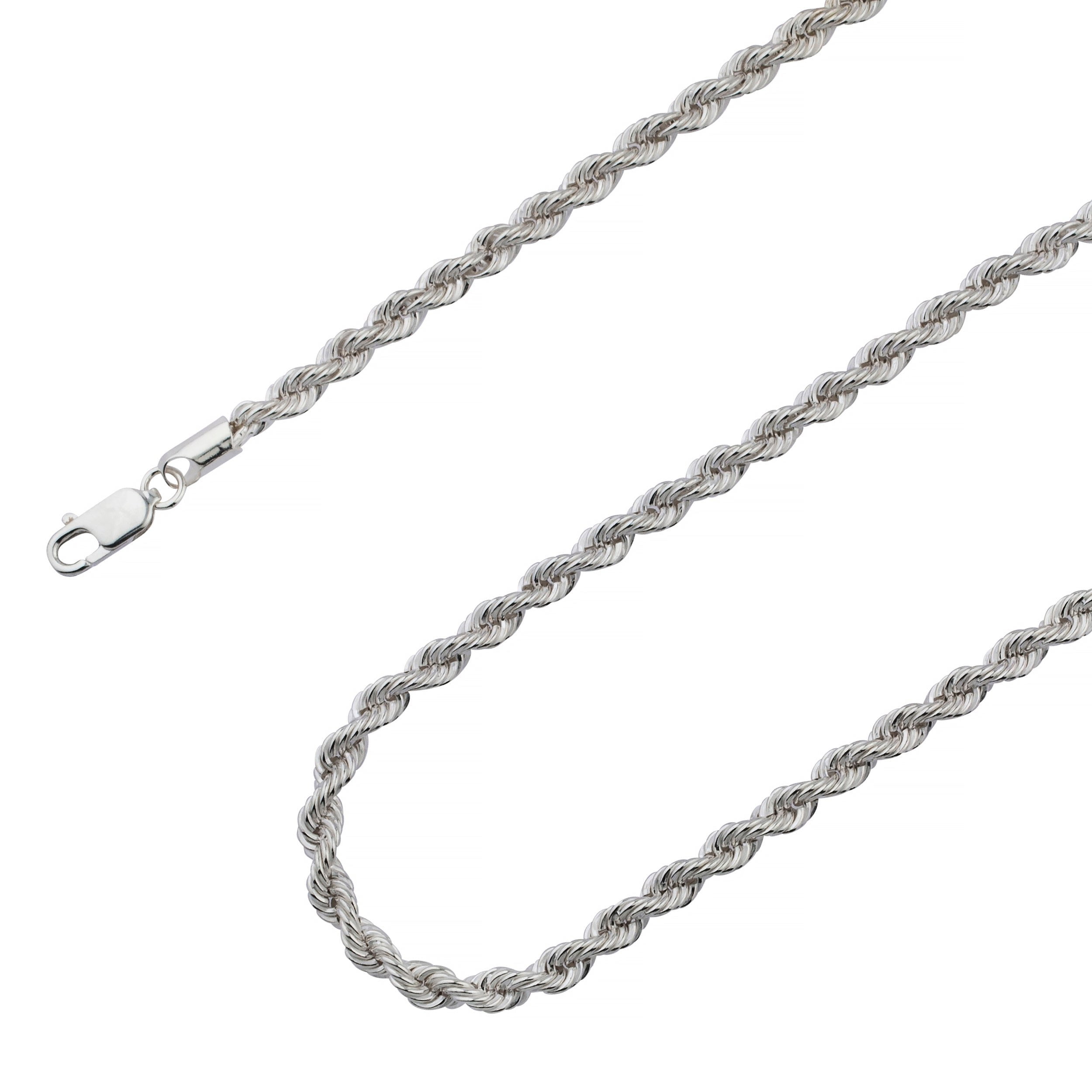 5mm Rope 14K Gold Vermeil Over Solid 925 Sterling Silver Chain Necklac –  Daniel J