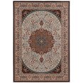 thumbnail image 2 of Contemporary Home Living 5' x 7' Medallion Floral Rectangular Area Throw Rug - Cream and Copper, 2 of 8