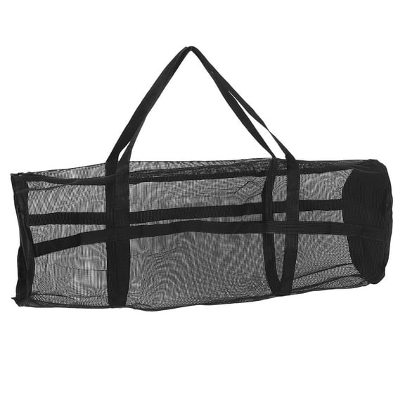 MUSEYA Mesh Football Bag Black 1Pcs for Gym Sessions and Storage Needs