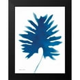 thumbnail image 2 of Marrott, Stephanie 15x18 Black Modern Framed Museum Art Print Titled - Tropical Leaf in Blue, 2 of 5