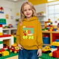 thumbnail image 4 of IWRICH My Teacher Survived 100 Days of Me Hoodies for Boys Girls Long Sleeve Lined Hooded Sweatshirts Cute Tops,Size 2-14 Years Yellow 160, 4 of 7