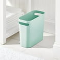 thumbnail image 5 of mDesign Plastic Small 1.5 Gal./5.7 Liter Trash Can, Built-In Handles, Mint Green, 5 of 8