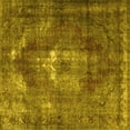 thumbnail image 1 of Ahgly Company Machine Washable Indoor Square Persian Yellow Traditional Area Rugs, 7' Square, 1 of 4