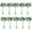6 inches, variant on 10pcs Aquariums Fish Net Scooping Tool for Safe Catching and Fishtanks Cleaning with Ergonomic Handle for Office Home Use