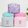 thumbnail image 4 of Bolsa de maquillaje impermeable para mujer, organizador de artículos de tocador para mujer, estuche de almacenamiento impermeable, 4 of 4