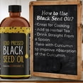 thumbnail image 4 of Cold-Pressed, 100% Turkish Black Cumin Seed Oil, Liquid Pure Blackseed Oil, Glass Bottle, 16 oz, 4 of 5