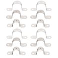 thumbnail image 1 of 36pcs Stainless Steel Plumbing Pipe Saddle Clips U Shaped Saddle Clamps, 1 of 7