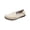 Beige, variant on Tuobarr Womens Slip On Flat Shoes, Women's Comfortable Leather Loafers, Casual Round Toe Moccasins Driving Flats, Soft Walking Shoes Women Slip On Gray