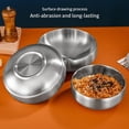 thumbnail image 3 of SANQIAHOME 47oz/8.3" Quality Stainless Steel Salad Bowl 2pcs/set – Double-walled Anti-scald, Dishwasher Safe, Large Serving Bowl for Family & Parties Golden, large-capacity soup bowl, 3 of 10